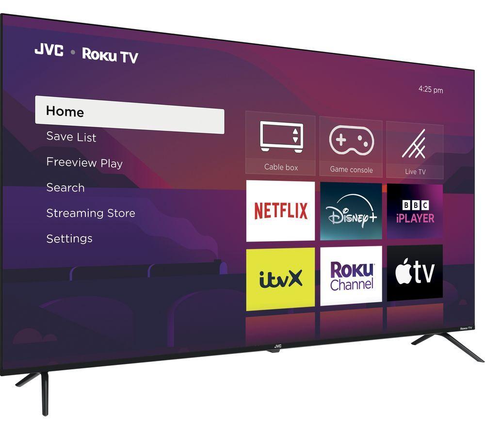 JVC LT-65CR530 Roku TV 65" Smart 4K Ultra HD HDR LED TV