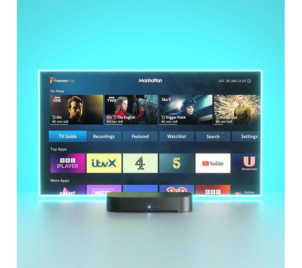 MANHATTAN T4-R Freeview Play 4K Ultra HD Digital TV Recorder - 500 GB image number 2 of 8