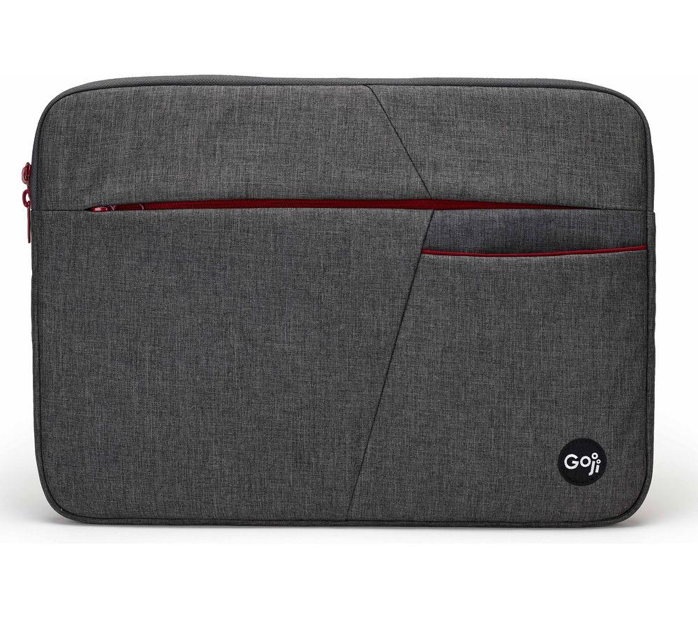 GOJI G14SBUG24 14 Laptop Sleeve - Grey & Red, Silver/Grey,Red