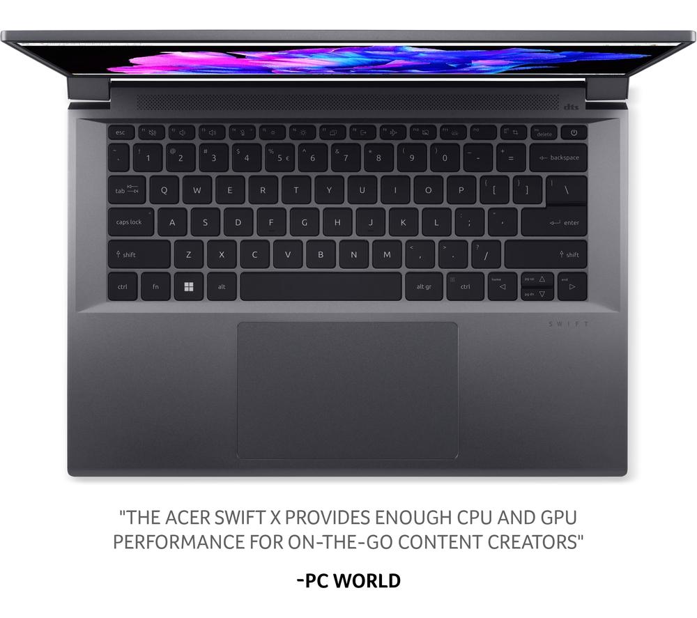 ACER Swift X 14' Laptop - Intel® Core™ i7, 1 TB SSD, Grey - image 3