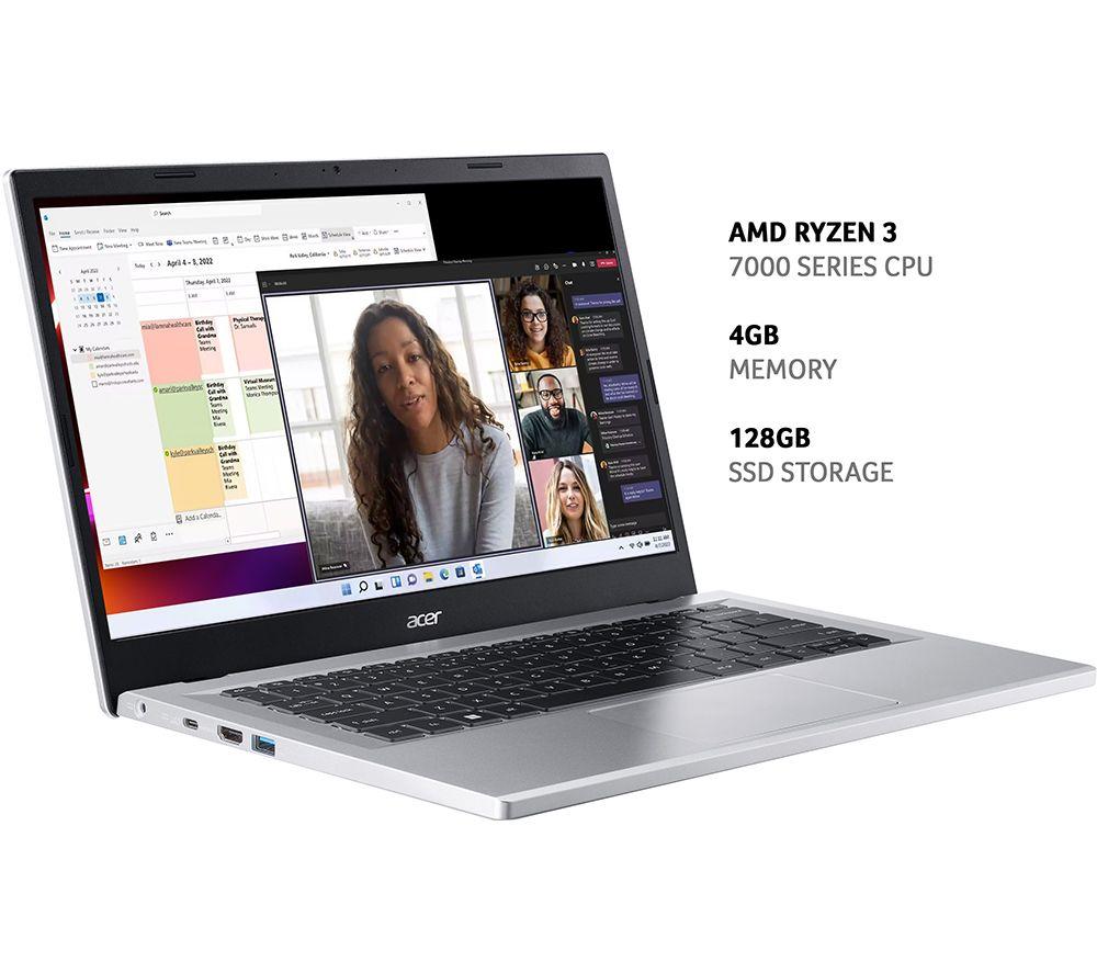 ACER Aspire 3 14' Laptop - AMD Ryzen 3, 128 GB SSD, Silver - image 2