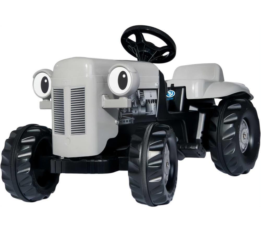 ROLLY TOYS Little Grey Fergie Tractor with Trailer Kids' Ride-On Toy - Grey & Black image number 2 of 4
