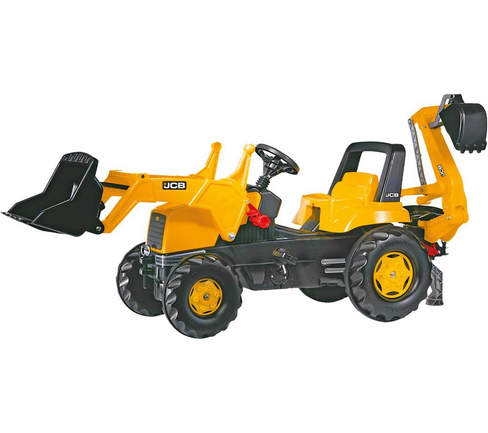 ROLLY TOYS rollyJunior JCB Loader & Excavator Kids Ride-On Toy - Black & Yellow, Yellow,Black
