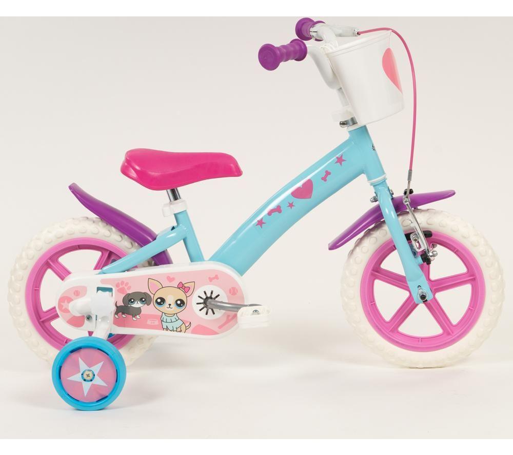 TOIMSA Pets 12" Kids' Bike - Blue & Pink image number 4 of 11