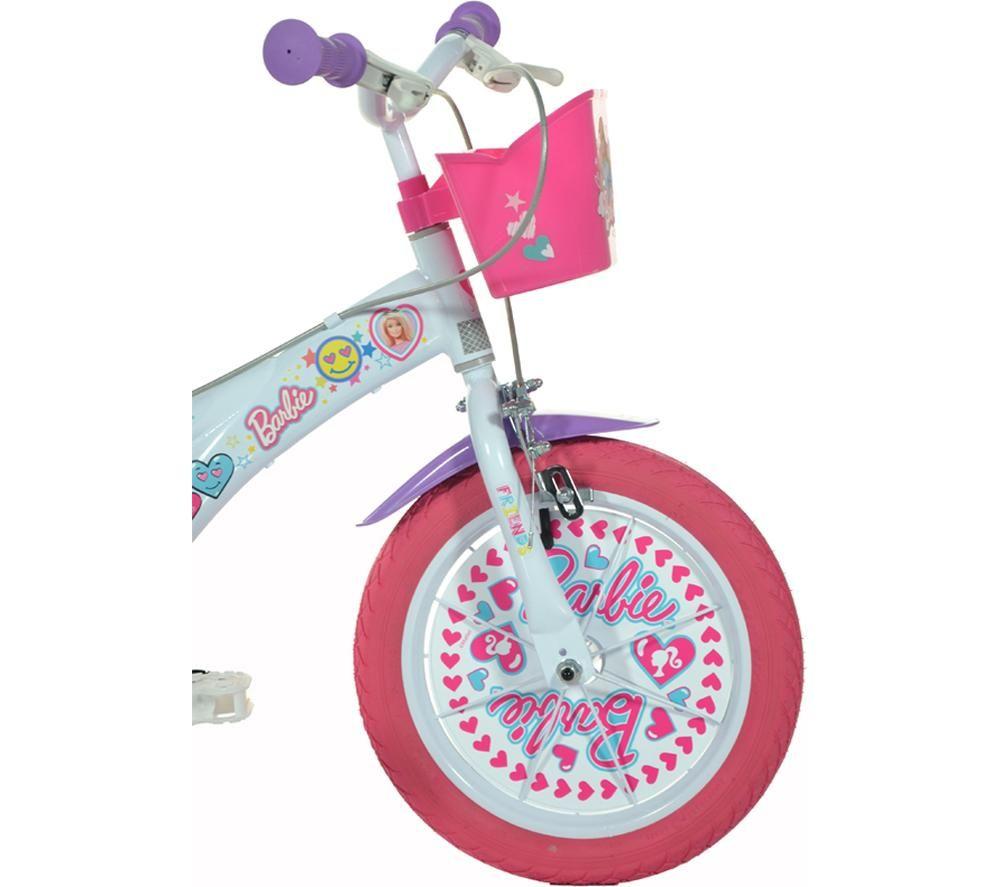 DINO BIKES Barbie Kids' 16" Bike - Blue & Pink image number 2 of 12