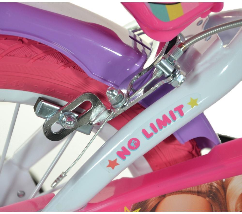 DINO BIKES Barbie Kids' 16" Bike - Blue & Pink image number 6 of 12