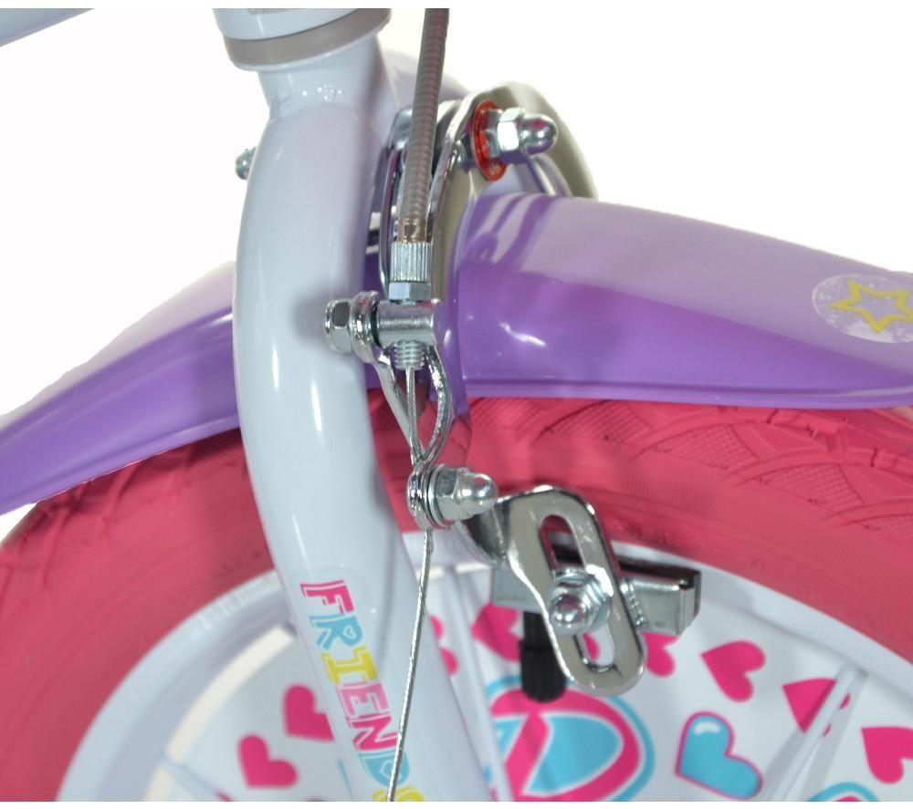 DINO BIKES Barbie Kids' 16" Bike - Blue & Pink image number 7 of 12