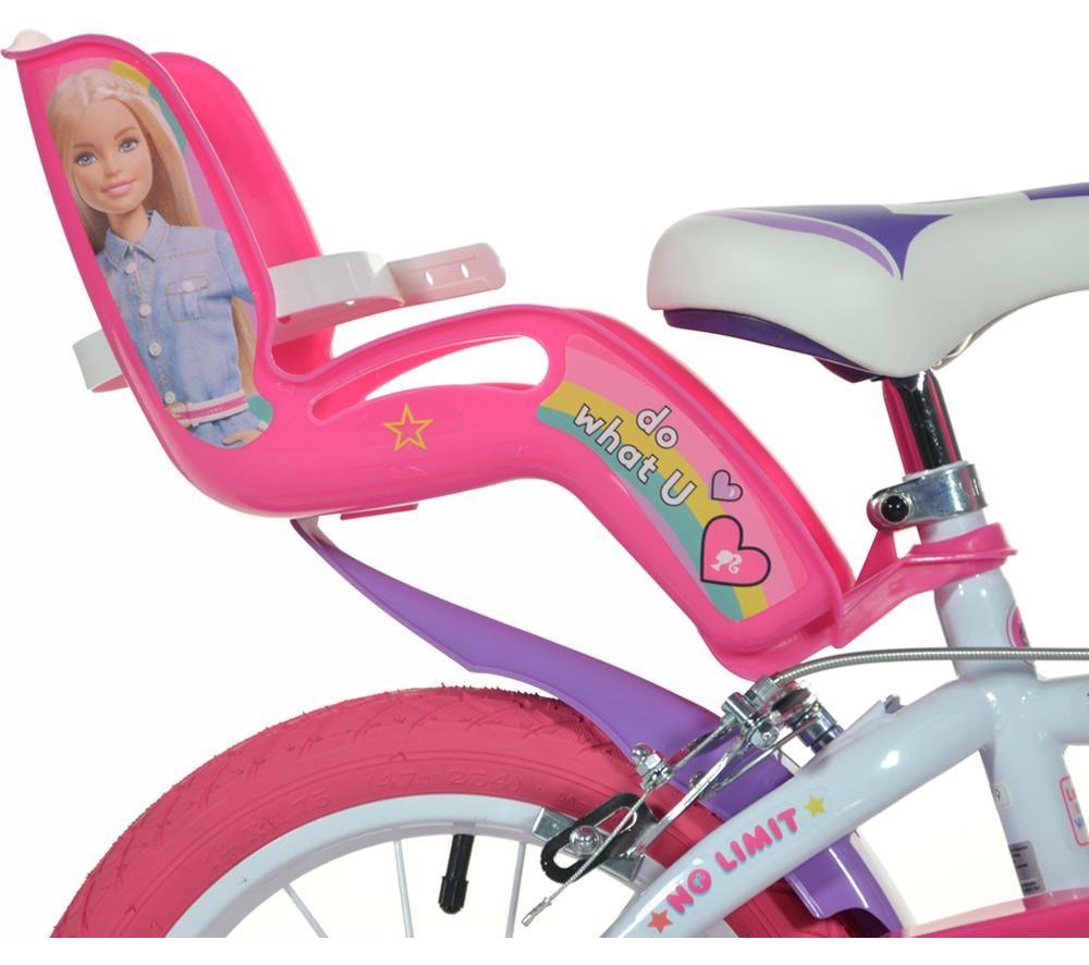 DINO BIKES Barbie Kids' 16" Bike - Blue & Pink image number 10 of 12