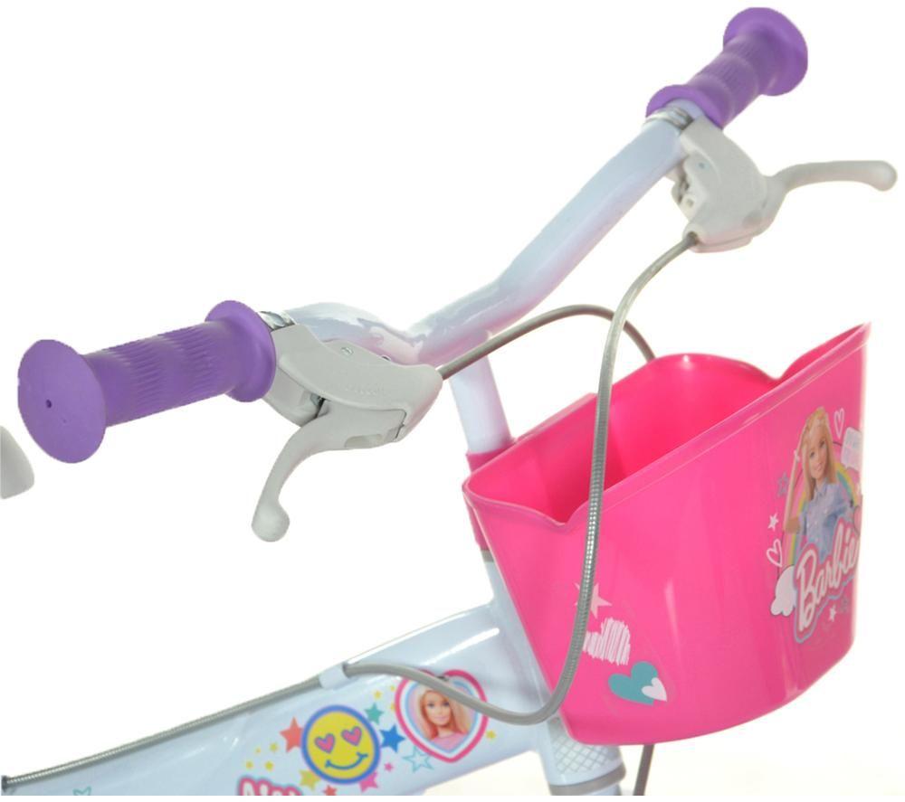 DINO BIKES Barbie Kids' 16" Bike - Blue & Pink image number 11 of 12