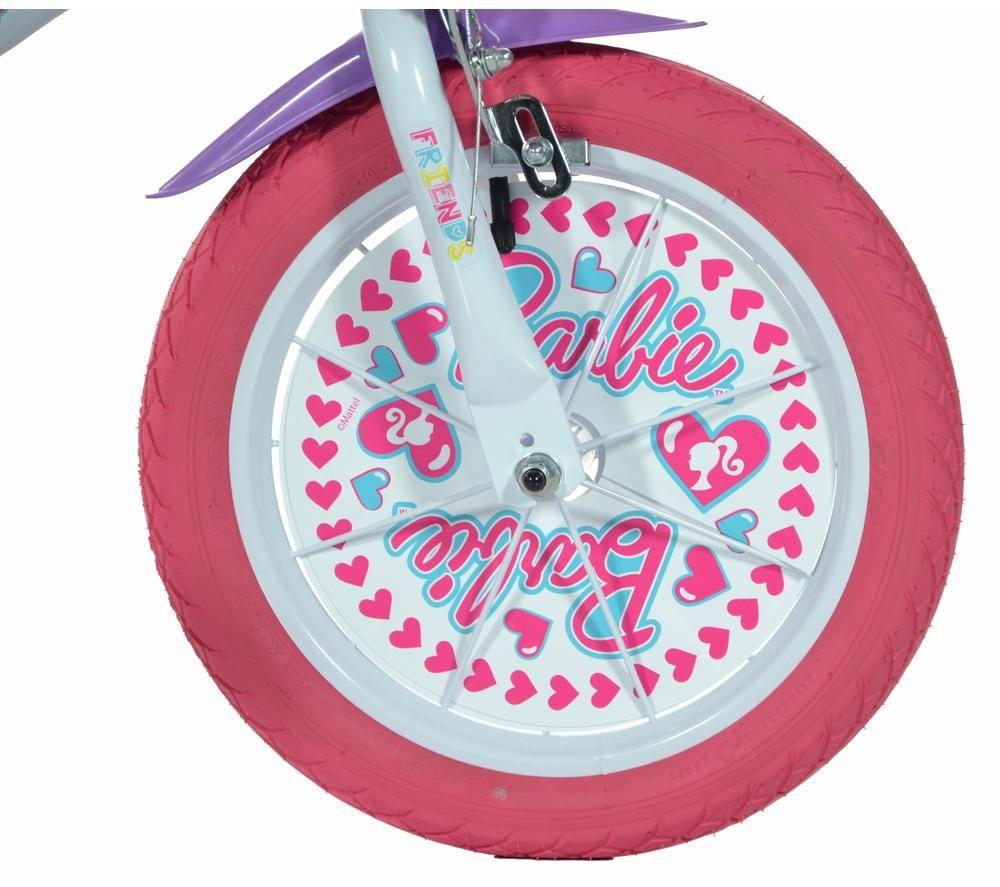 DINO BIKES Barbie Kids' 16" Bike - Blue & Pink image number 12 of 12