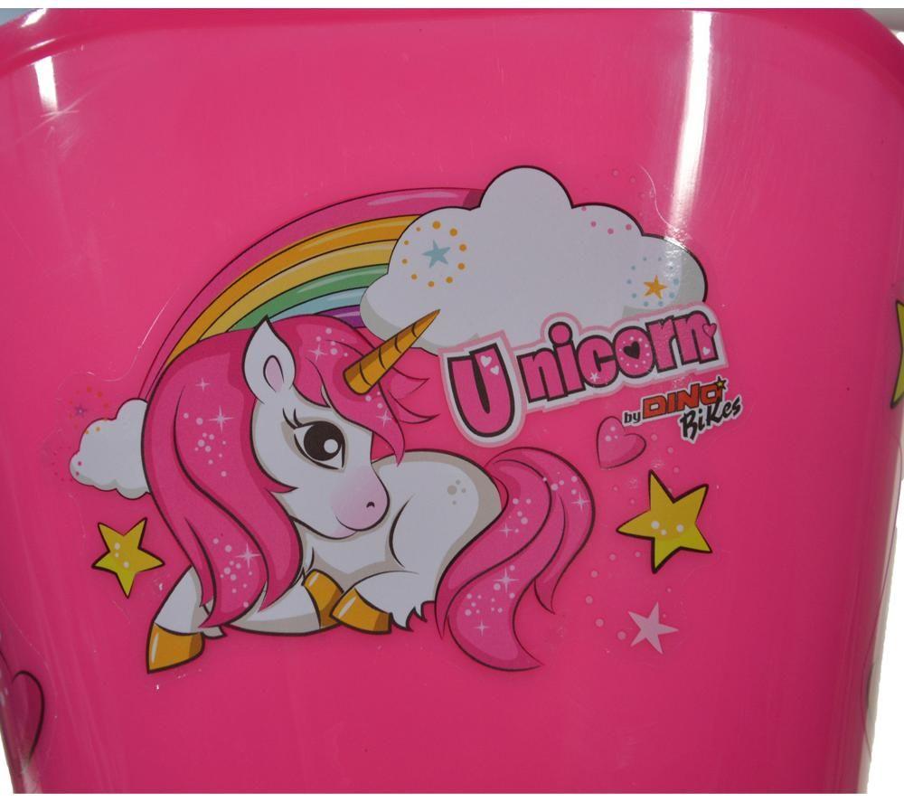 DINO BIKES Unicorn Kids' 16" Bike - White & Pink image number 4 of 8