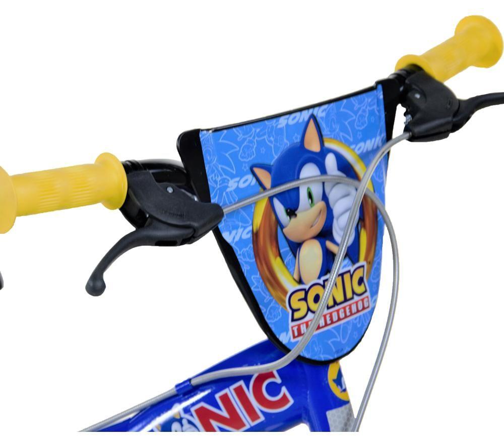 DINO BIKES Sonic The Hedgehog 16" Kids' Bicycle - Blue, Red & Yellow image number 2 of 6