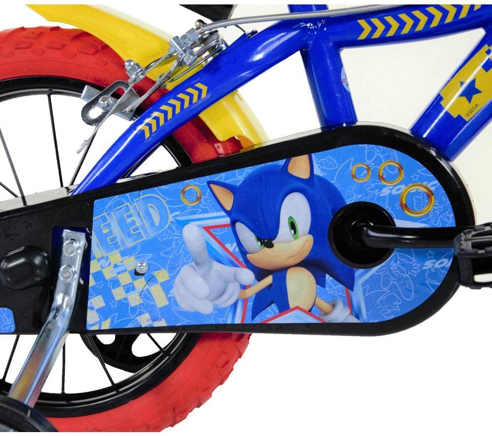 DINO BIKES Sonic The Hedgehog 16" Kids' Bicycle - Blue, Red & Yellow image number 5 of 6
