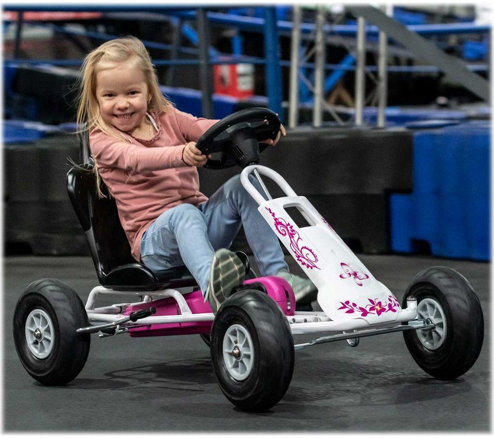 FERBEDO Air Runner Kids' Go-Kart - Pink & White image number 9 of 9