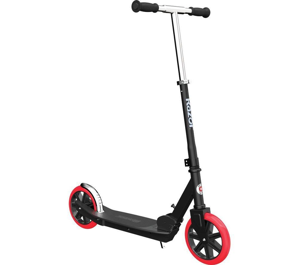 RAZOR Carbon Lux Folding Kids Kick Scooter - Black & Red image number 2 of 16