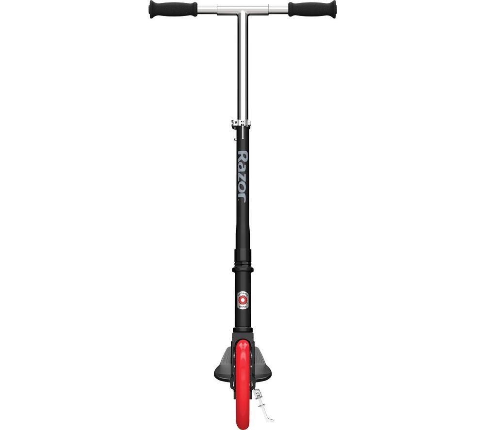 RAZOR Carbon Lux Folding Kids Kick Scooter - Black & Red image number 4 of 16