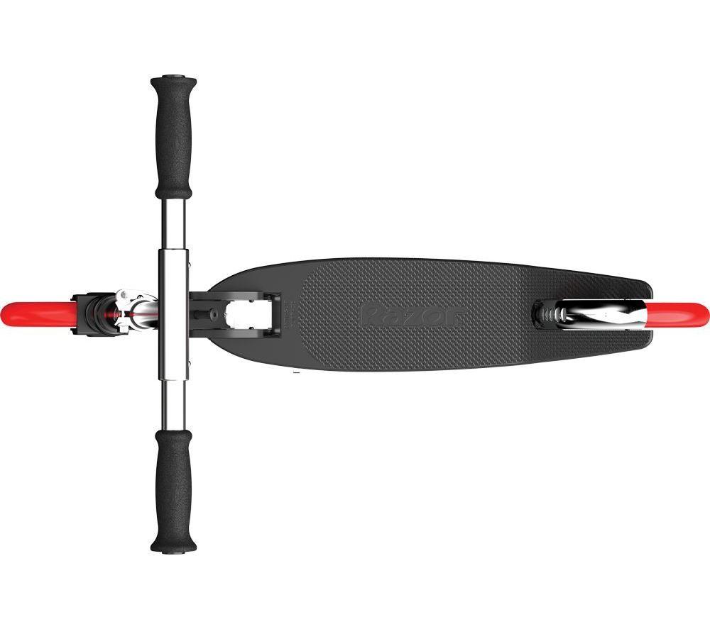 RAZOR Carbon Lux Folding Kids Kick Scooter - Black & Red image number 6 of 16