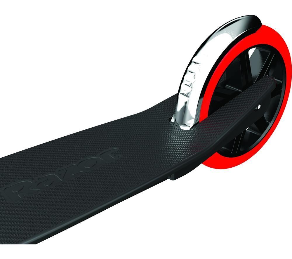 RAZOR Carbon Lux Folding Kids Kick Scooter - Black & Red image number 10 of 16