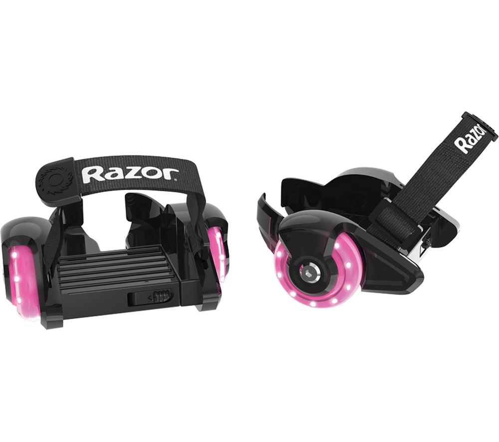 RAZOR Jetts Mini Kids Detachable Heel Wheels ? Black & Pink, Pink