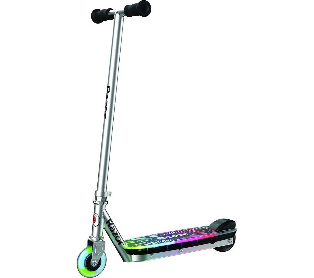 RAZOR ColorRave Electric Kids Scooter - Silver, Silver/Grey