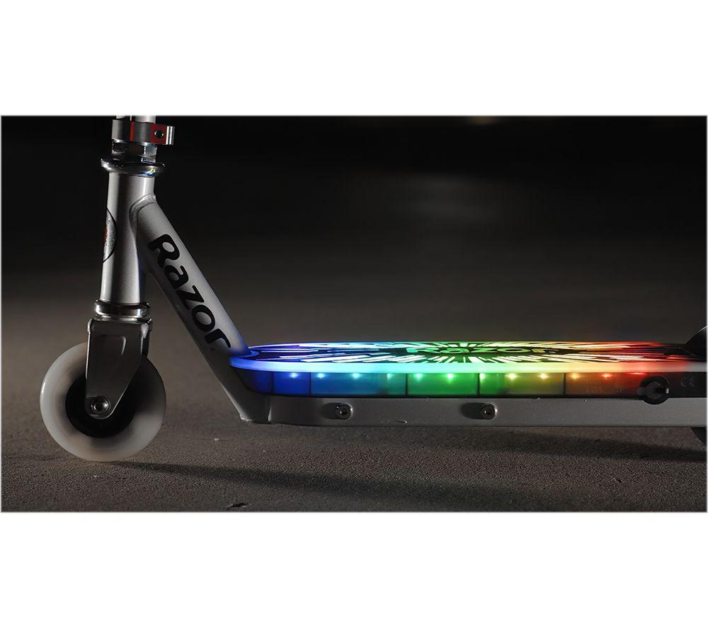 RAZOR ColorRave Electric Kids' Scooter - Silver image number 7 of 8