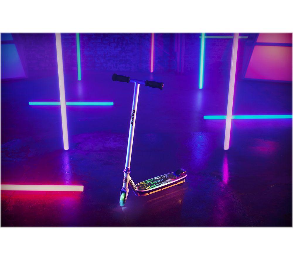 RAZOR ColorRave Electric Kids' Scooter - Silver image number 8 of 8