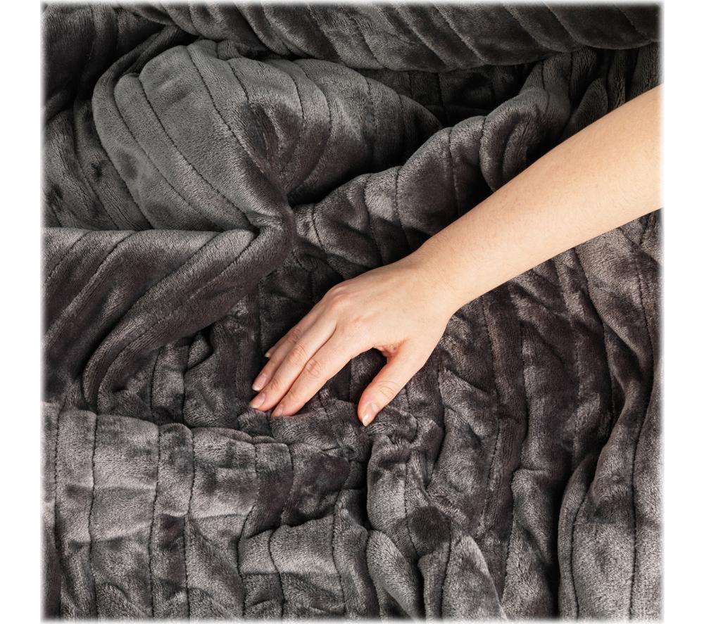 KLEENEZE KL3738 Heated Throw - Grey, 160 x 130 cm image number 5 of 8