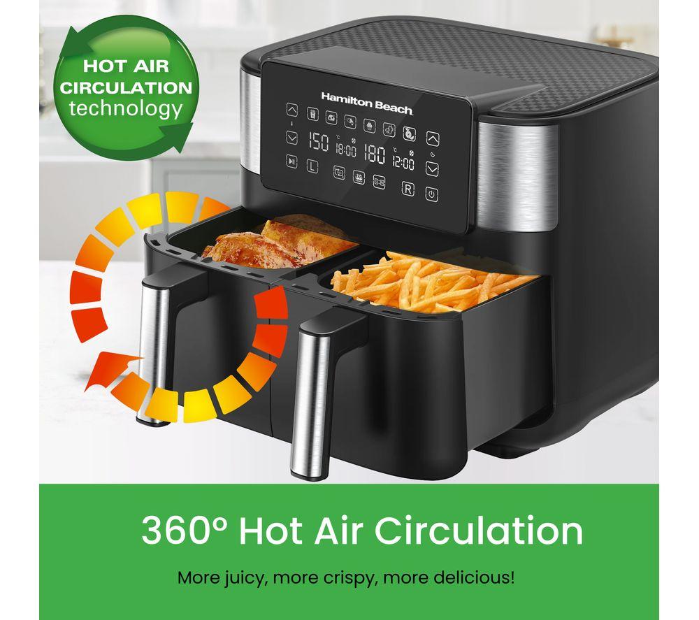 HAMILTON BEACH HealthyCook HB4006 Air Fryer - Black & Silver image number 5 of 16