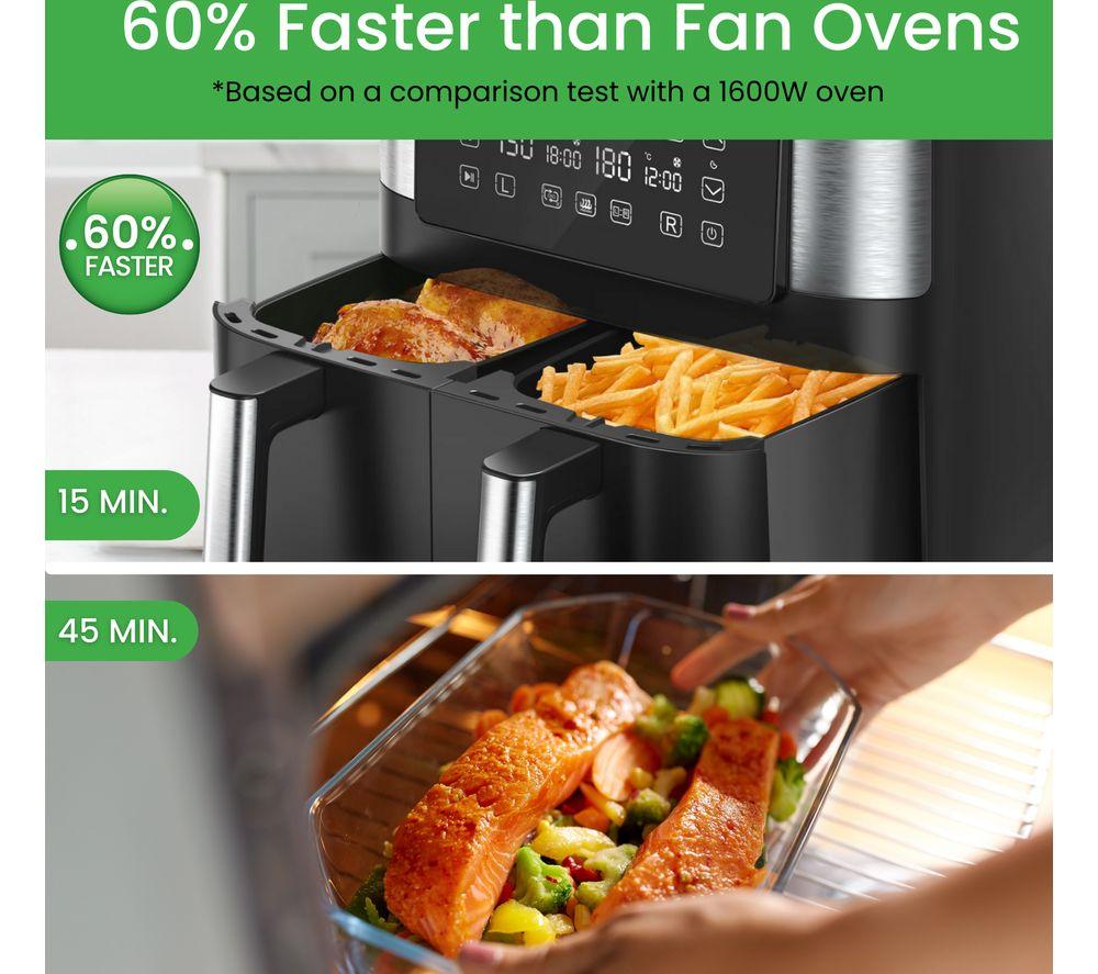HAMILTON BEACH HealthyCook HB4006 Air Fryer - Black & Silver image number 6 of 16