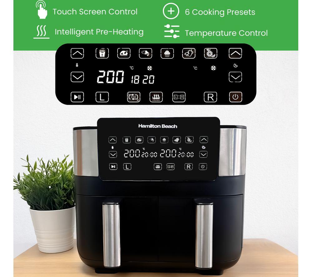 HAMILTON BEACH HealthyCook HB4006 Air Fryer - Black & Silver image number 7 of 16