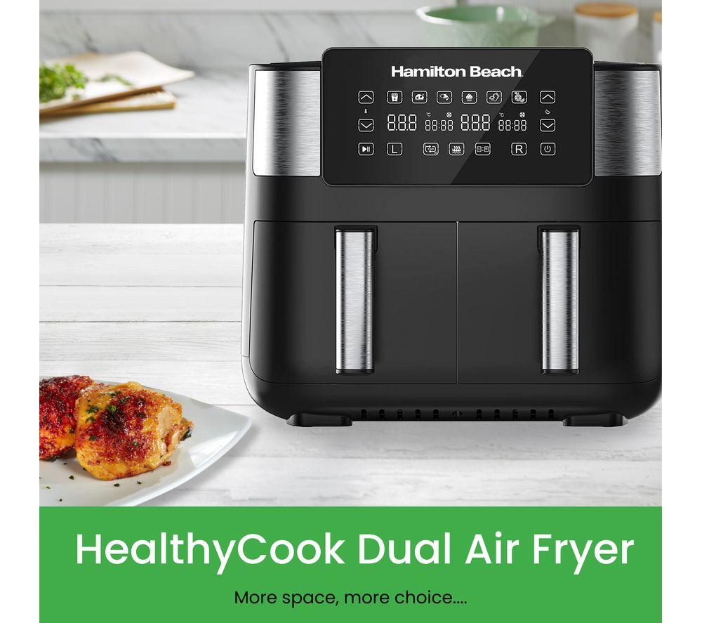 HAMILTON BEACH HealthyCook HB4006 Air Fryer - Black & Silver image number 8 of 16