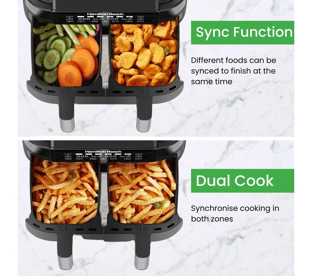 HAMILTON BEACH HealthyCook HB4006 Air Fryer - Black & Silver image number 9 of 16