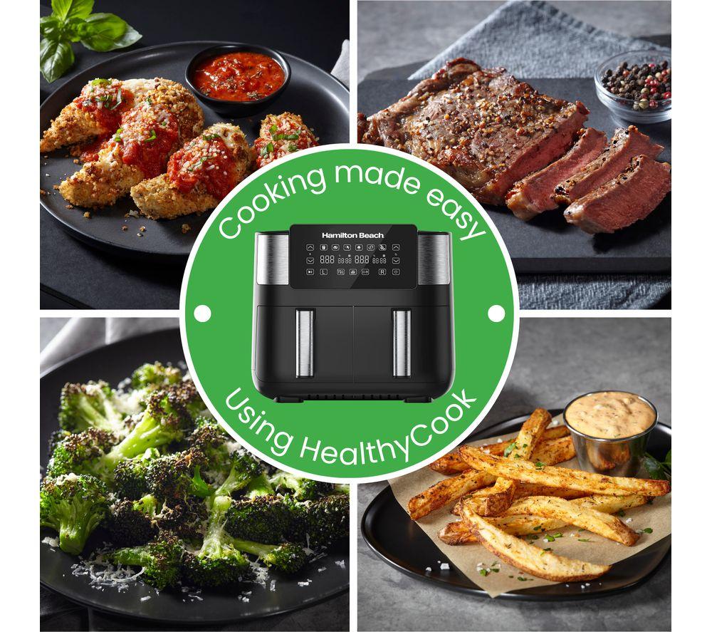 HAMILTON BEACH HealthyCook HB4006 Air Fryer - Black & Silver image number 13 of 16