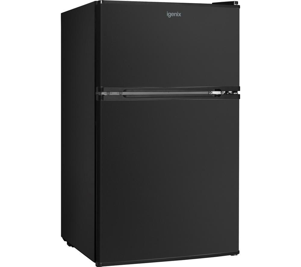 IGENIX IG347FFB Undercounter Fridge Freezer - Black, Black