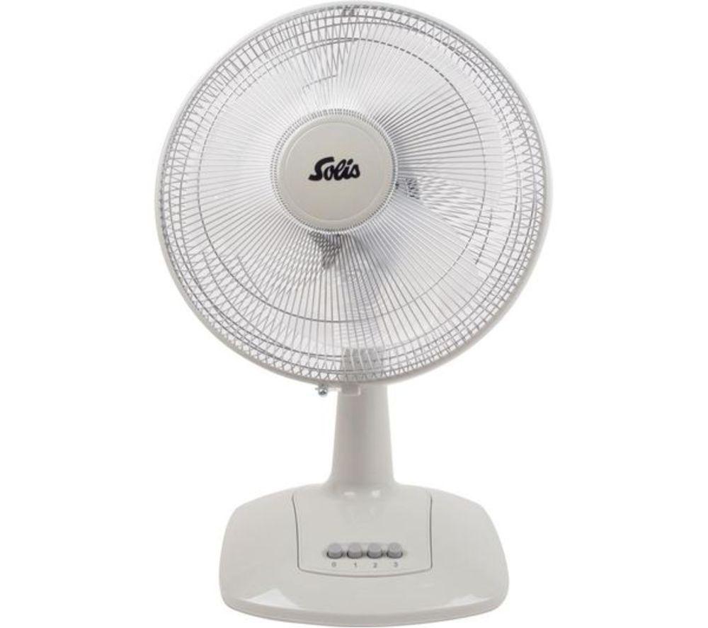 SOLIS 746 12" Desk Fan - Champagne, Cream