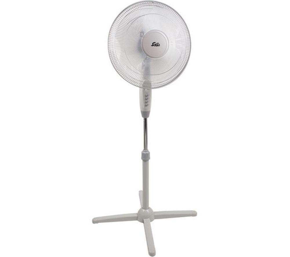 SOLIS 748 16" Pedestal Fan - Grey, Silver/Grey