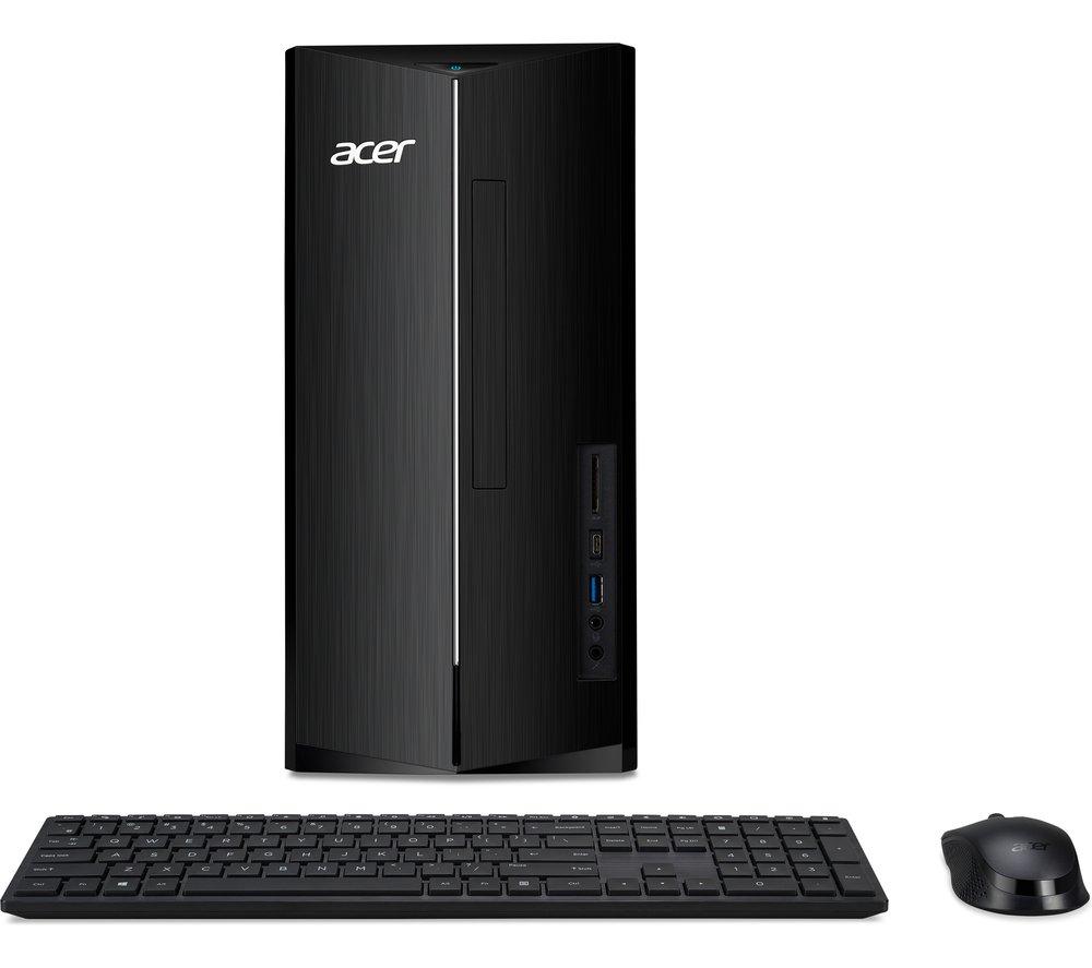Image of ACER Aspire TC-1780 Desktop PC - Intel® Coreª i7, 1 TB SSD, Black, Black