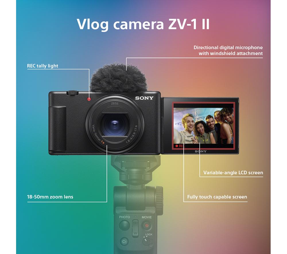 SONY ZV-1 II High Performance Compact Vlogging Camera - Black image number 6 of 7