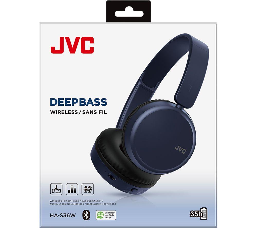 JVC HA-S36W-A-U Wireless Bluetooth Headphones - Blue image number 6 of 7