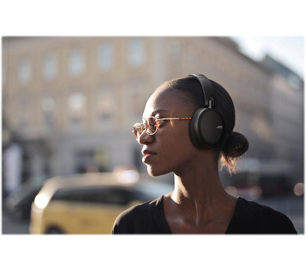 JVC HA-S91NB-U Wireless Bluetooth Noise-Cancelling Headphones - Black image number 9 of 12