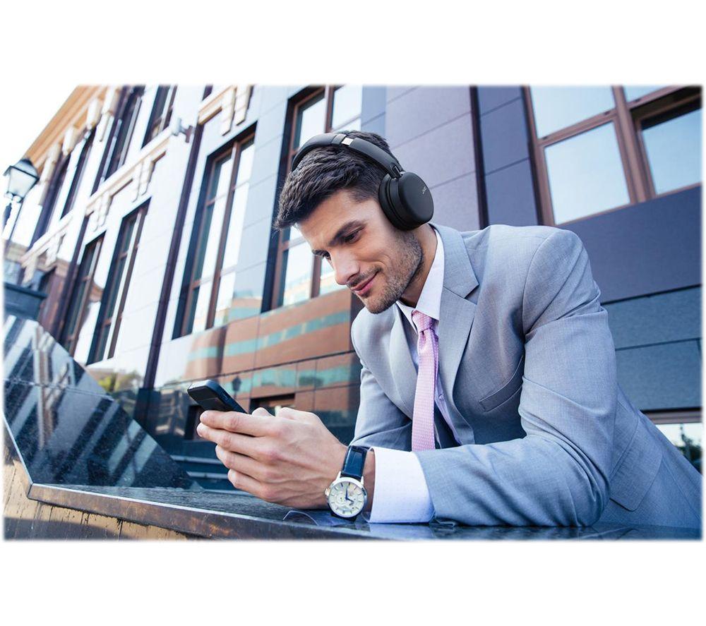 JVC HA-S91NB-U Wireless Bluetooth Noise-Cancelling Headphones - Black image number 10 of 12