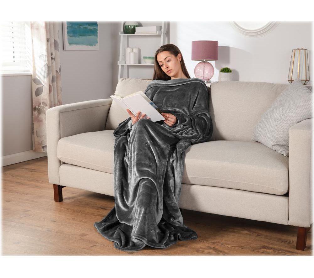 Buy CARMEN C81149GRY Wearable Heated Blanket Currys