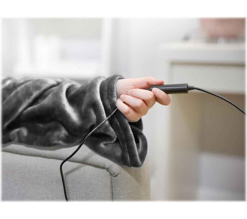 CARMEN C81149GRY Wearable Heated Blanket image number 5 of 8