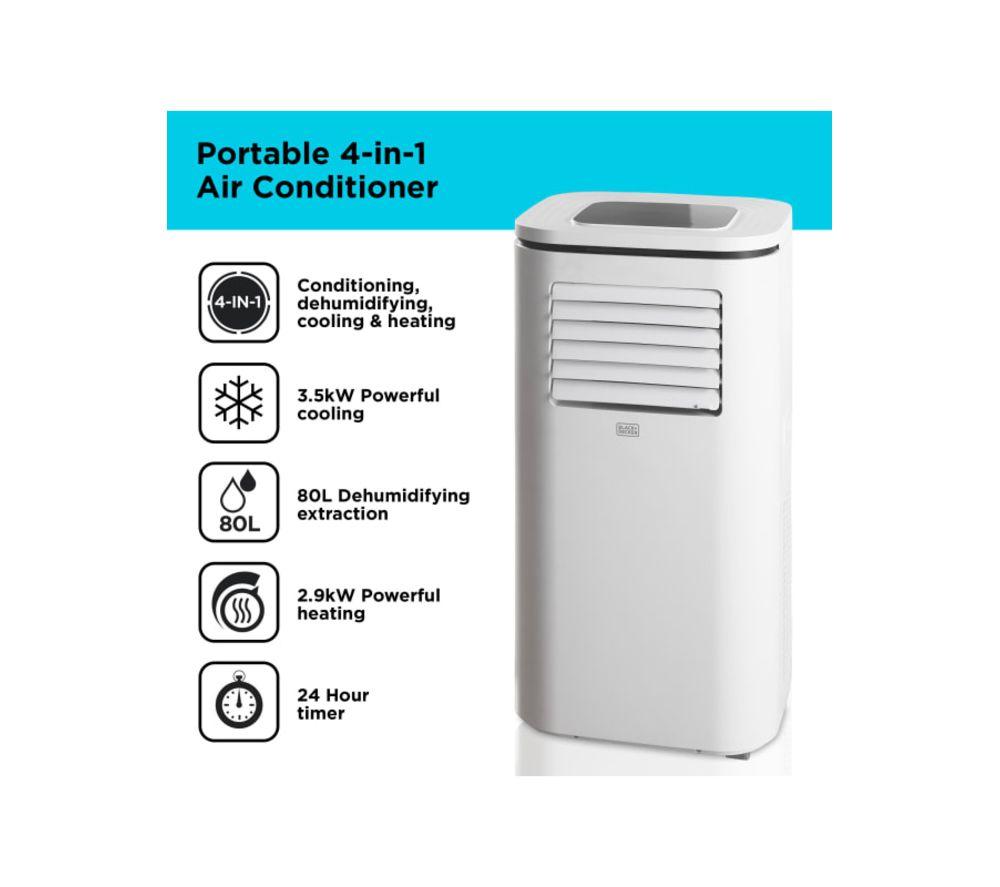 Buy BLACK + DECKER BXAC40011GB Smart Air Conditioner, Heater u0026 Dehumidifier  | Currys