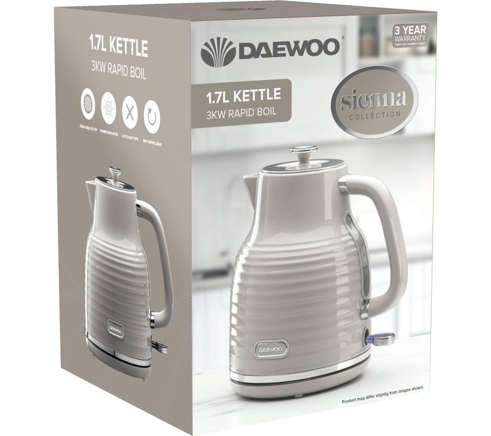 DAEWOO Sienna SDA2482GE Jug Kettle - Taupe image number 6 of 6