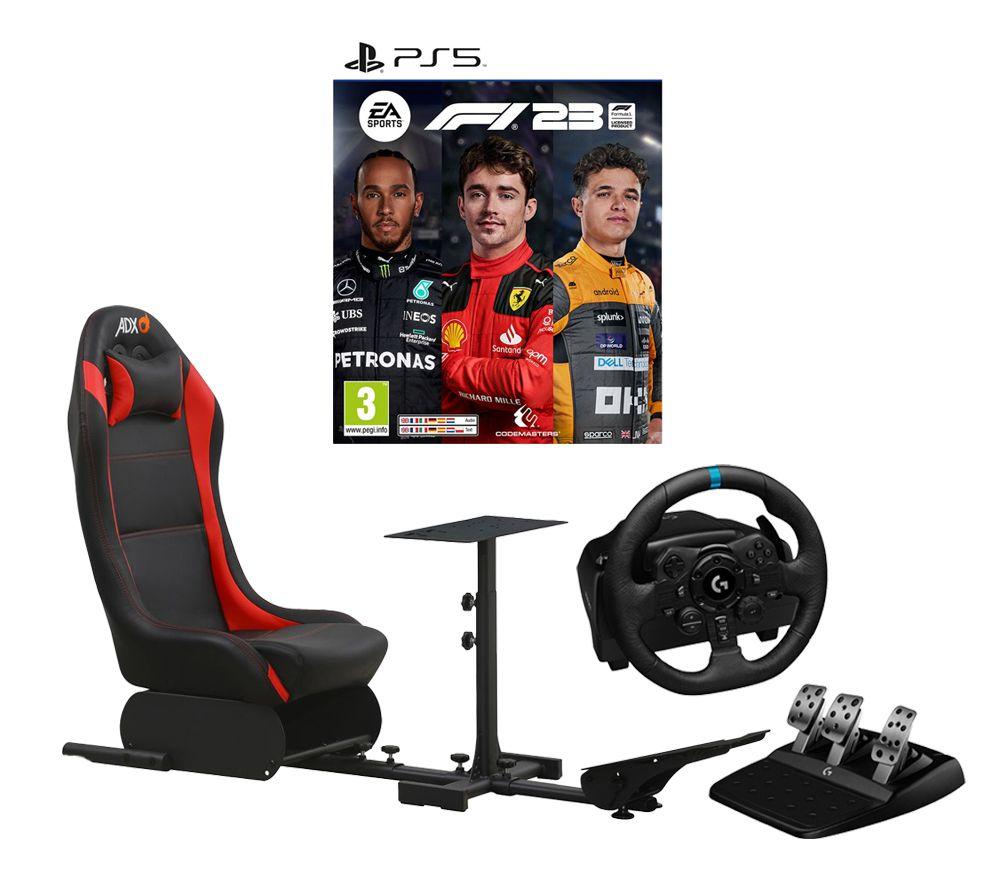 Buy LOGITECH G923 PS5 & PS4 Racing Wheel and Pedals, Firebase 23 Racing