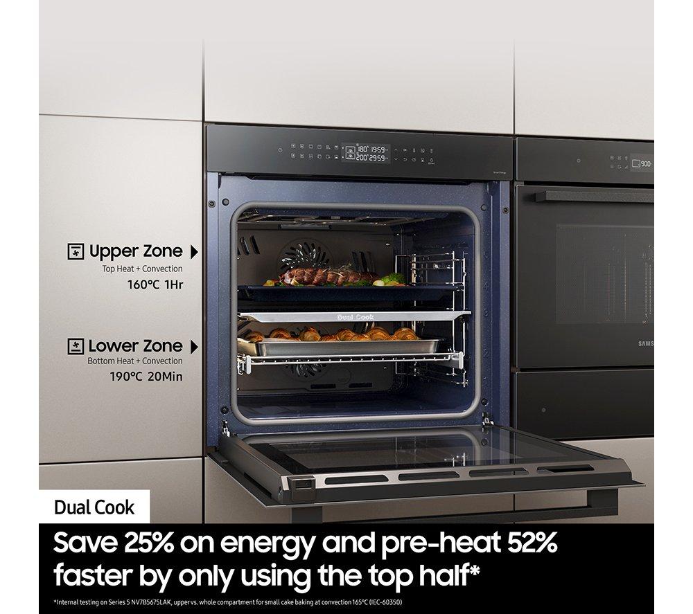 SAMSUNG Series 4 Dual Cook NV7B44205AK/U4 Electric Smart Oven - Black image number 6 of 10