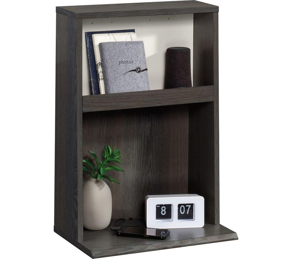 TEKNIK Hudson 5425815 Wall-mounted Night Stand - Charcoal Ash & Pearl Oak image number 2 of 6