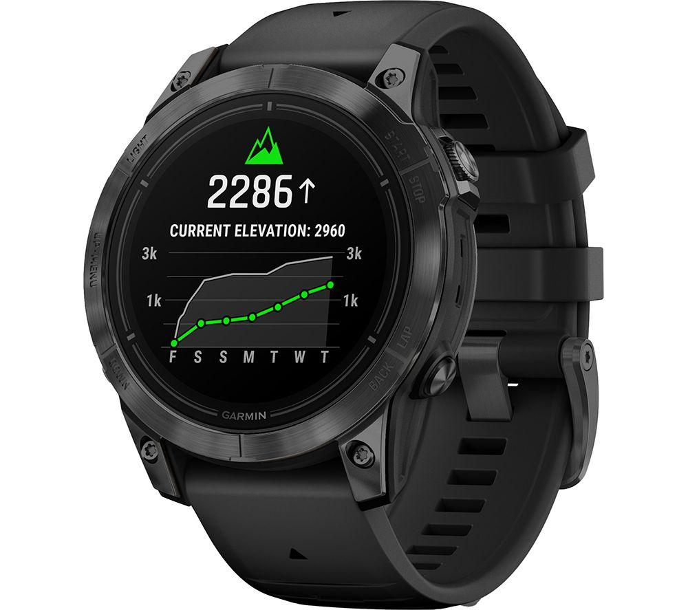 Garmin epix PRO Gen 2, 47mm Premium Multisport GPS Smartwatch, AMOLED Touch Screen, Advanced Health and Training Features, Built in Flashlight, Adventure Watch with up to 16 days battery life, Black