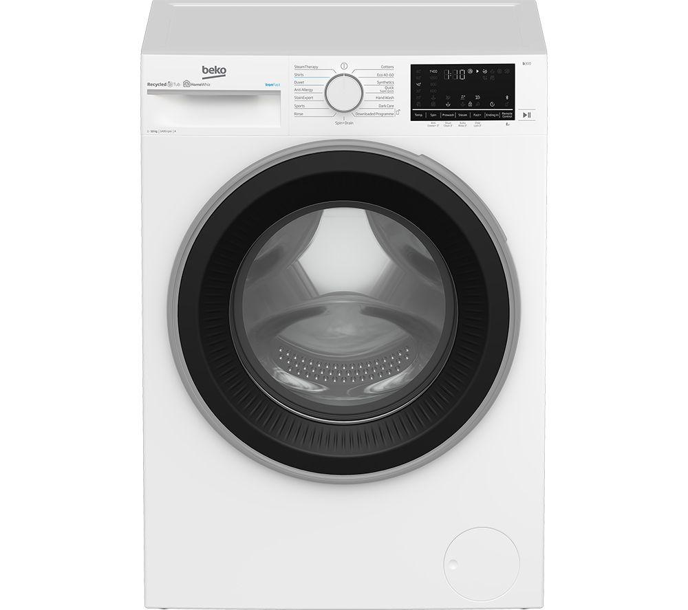 BEKO IronFast RecycledTub B3W51041IW Bluetooth 10 kg 1400 Spin Washing Machine - White White